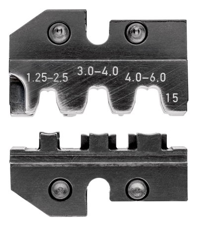 KNIPEX 97 49 15 Crimping die for plug connectors and non-insulated open plug-type connectors
