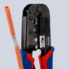 KNIPEX 97 51 10 SB Crimping Pliers for Western plugs with multi-component grips burnished 190 mm (self-service card/blister)