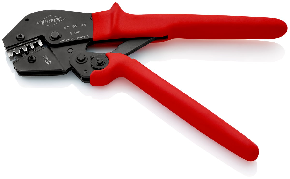 KNIPEX 97 52 04 Crimping Pliers for two-hand operation with non-slip plastic grips burnished 250 mm – Image 2 of 5