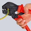 KNIPEX 97 52 13 SB Crimping Pliers for two-hand operation with non-slip plastic grips burnished 250 mm