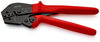 KNIPEX 97 52 09 SB Crimping Pliers for two-hand operation with non-slip plastic grips burnished 250 mm