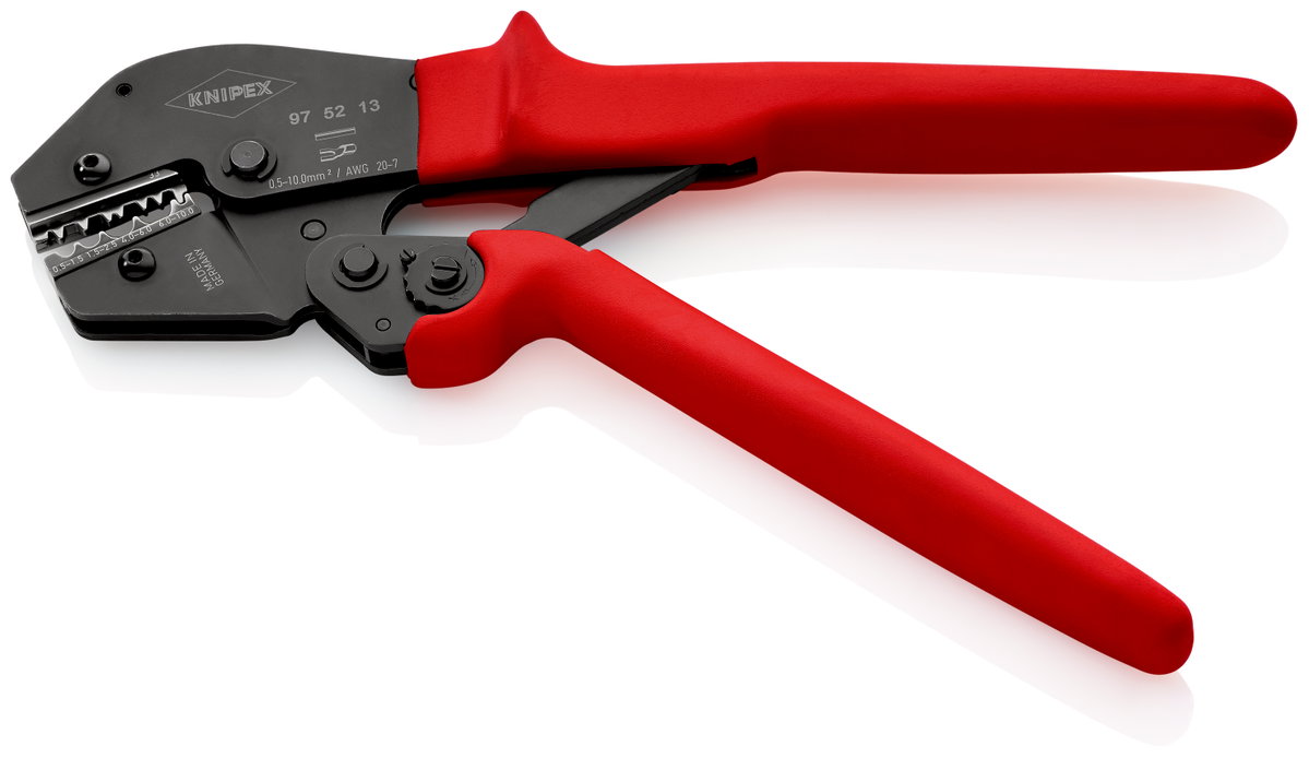 KNIPEX 97 52 13 Crimping Pliers for two-hand operation with non-slip plastic grips burnished 250 mm – Image 2 of 5