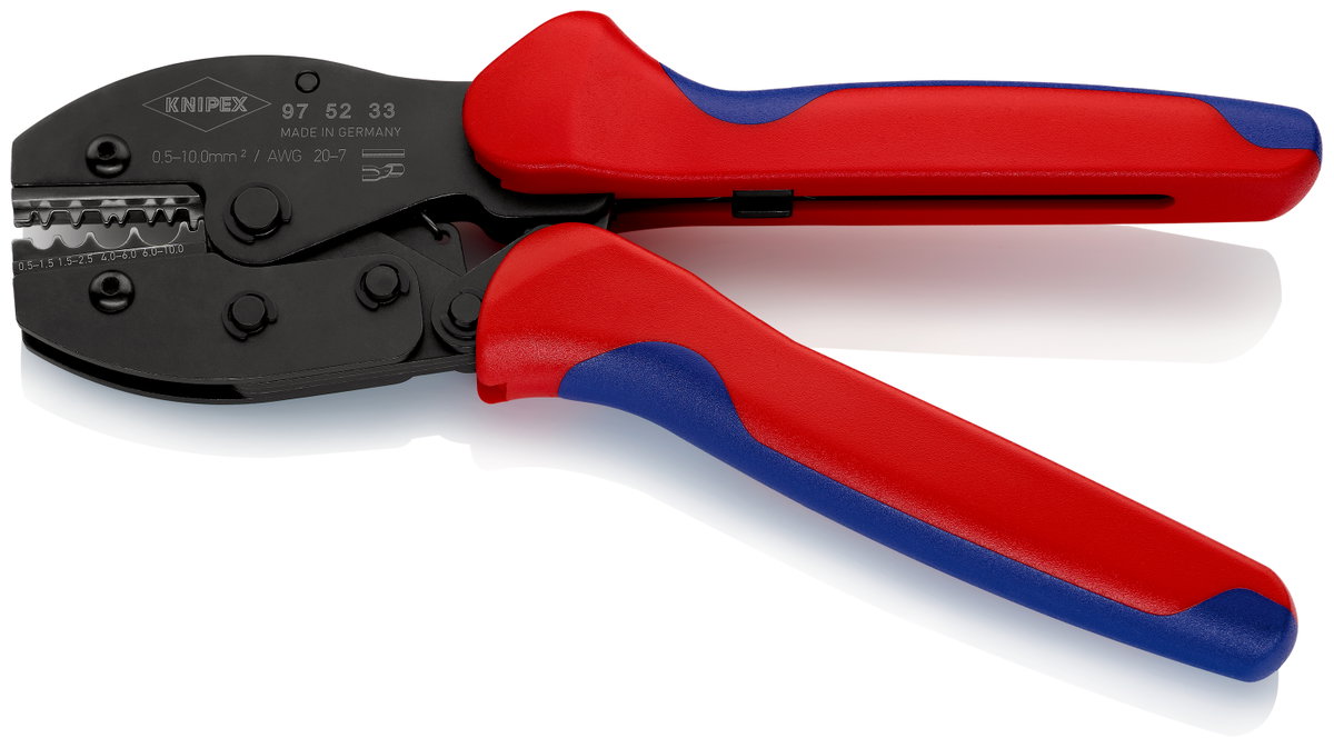 KNIPEX 97 52 33 PreciForce Crimping Pliers with multi-component handles burnished 220 mm – Image 2 of 2
