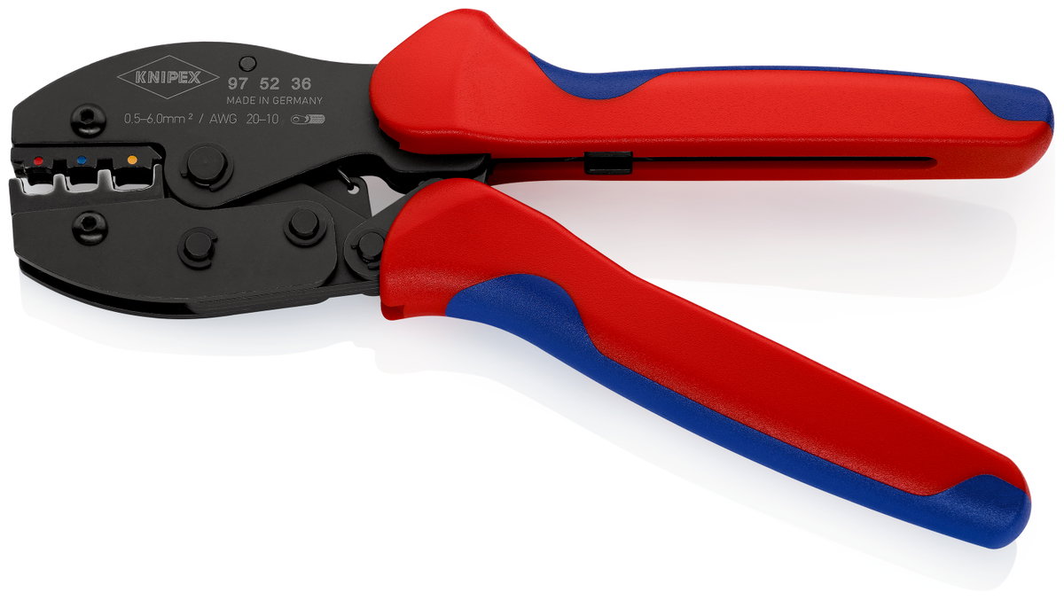 KNIPEX 97 52 36 PreciForce Crimping Pliers with multi-component handles burnished 220 mm – Image 2 of 4