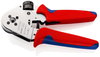 KNIPEX 97 52 63 Four-Mandrel Crimping Pliers for turned contacts with multi-component grips chrome-plated 180 mm
