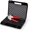 KNIPEX 97 52 63 DG Four-Mandrel Crimping Pliers for turned contacts with multi-component grips chrome-plated 195 mm
