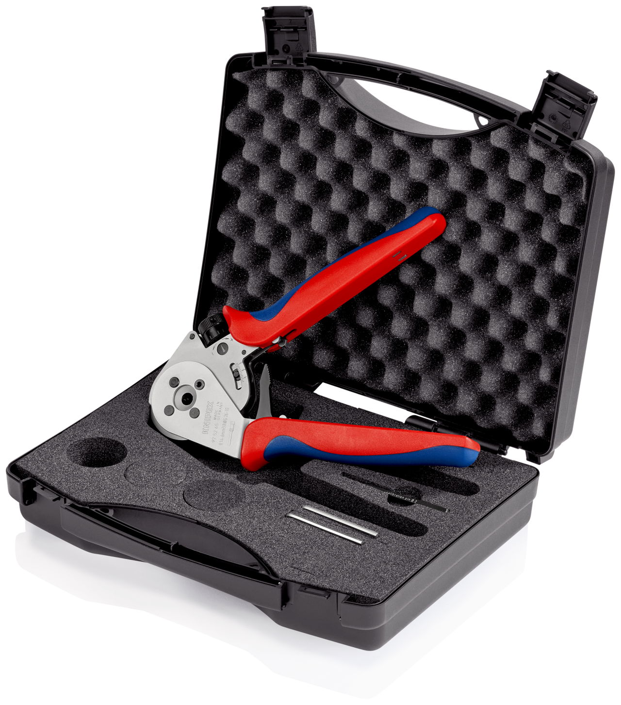 KNIPEX 97 52 65 Four-Mandrel Crimping Pliers for turned contacts with multi-component handles chrome-plated 230 mm – Image 2 of 5