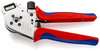 KNIPEX 97 52 65 DG Four-Mandrel Crimping Pliers for turned contacts with multi-component grips chrome-plated 250 mm