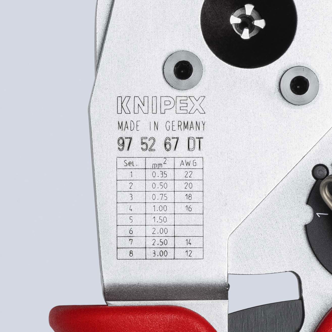 KNIPEX 97 52 67 DT Four-Mandrel Crimping Pliers for DEUTSCH contacts  230 mm – Image 8 of 8