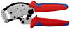 KNIPEX 97 53 18 Twistor16® Self-Adjusting Crimping Pliers for wire ferrules with rotatable die head with multi-component grips chrome-plated 200 mm
