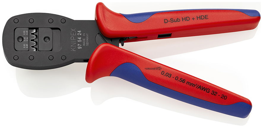 KNIPEX 97 54 24 Crimping Pliers for micro plugs parallel crimping with multi-component handles burnished 190 mm – Image 2 of 5