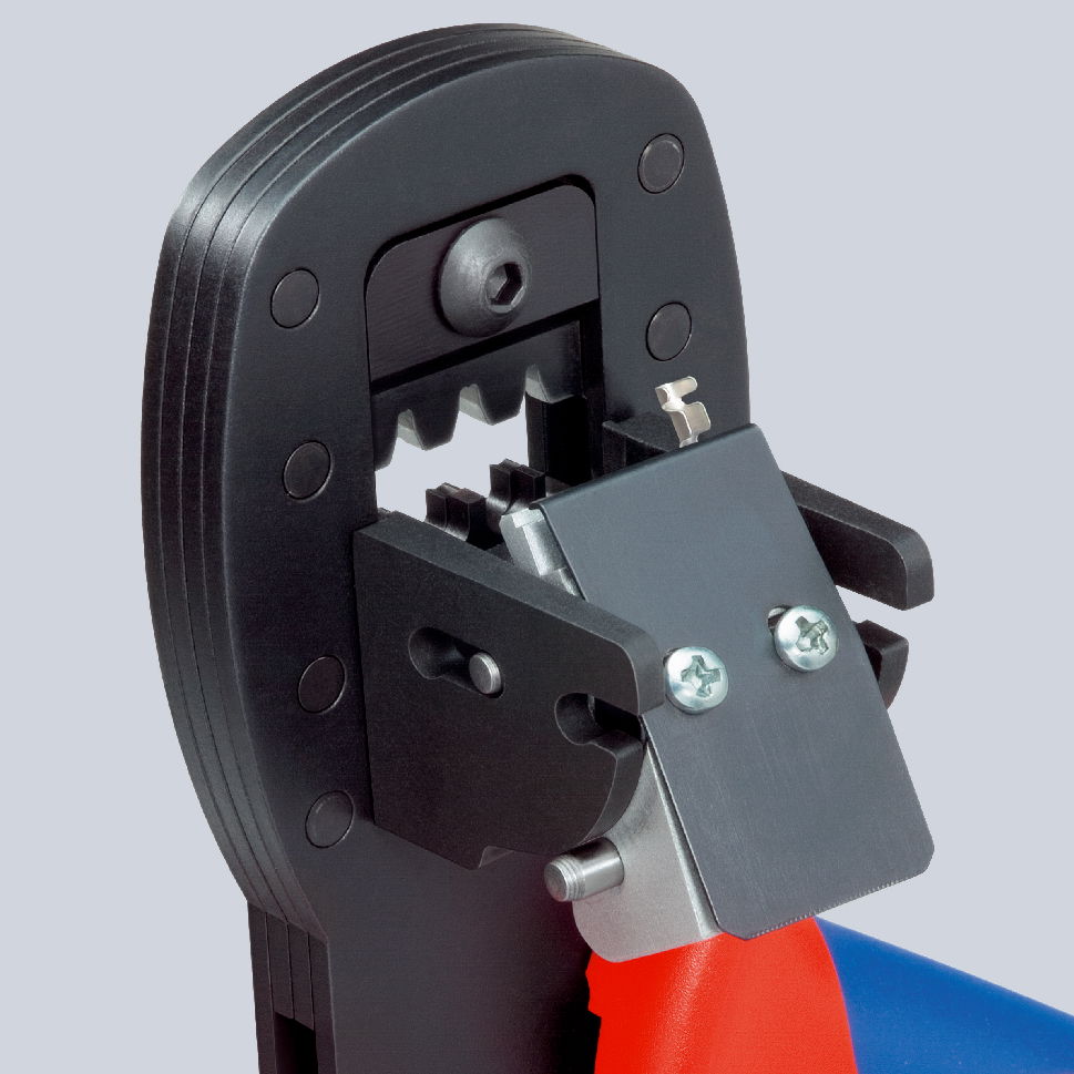 KNIPEX 97 54 25 Crimping Pliers for micro plugs parallel crimping For connectors in the Micro-Fit series from Molex LLC with multi-component handles burnished 190 mm – Image 5 of 5