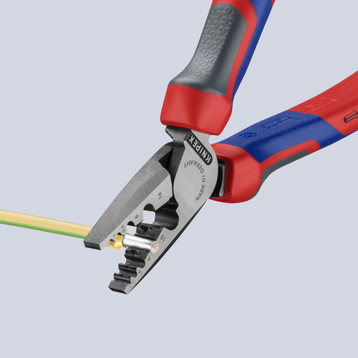 KNIPEX 97 72 180 Crimping Pliers for wire ferrules with comfort handles 180 mm – Image 2 of 4