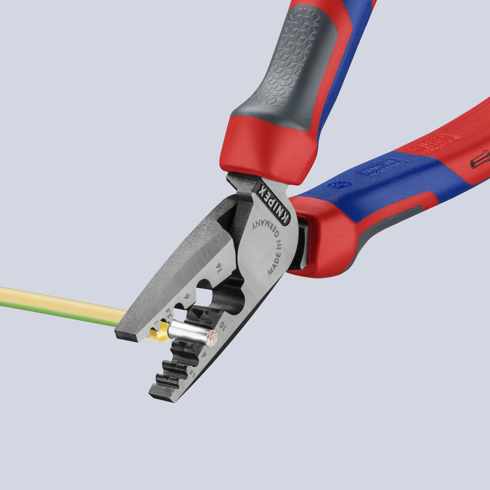 KNIPEX 97 72 180 Crimping Pliers for wire ferrules with comfort handles 180 mm – Image 2 of 4