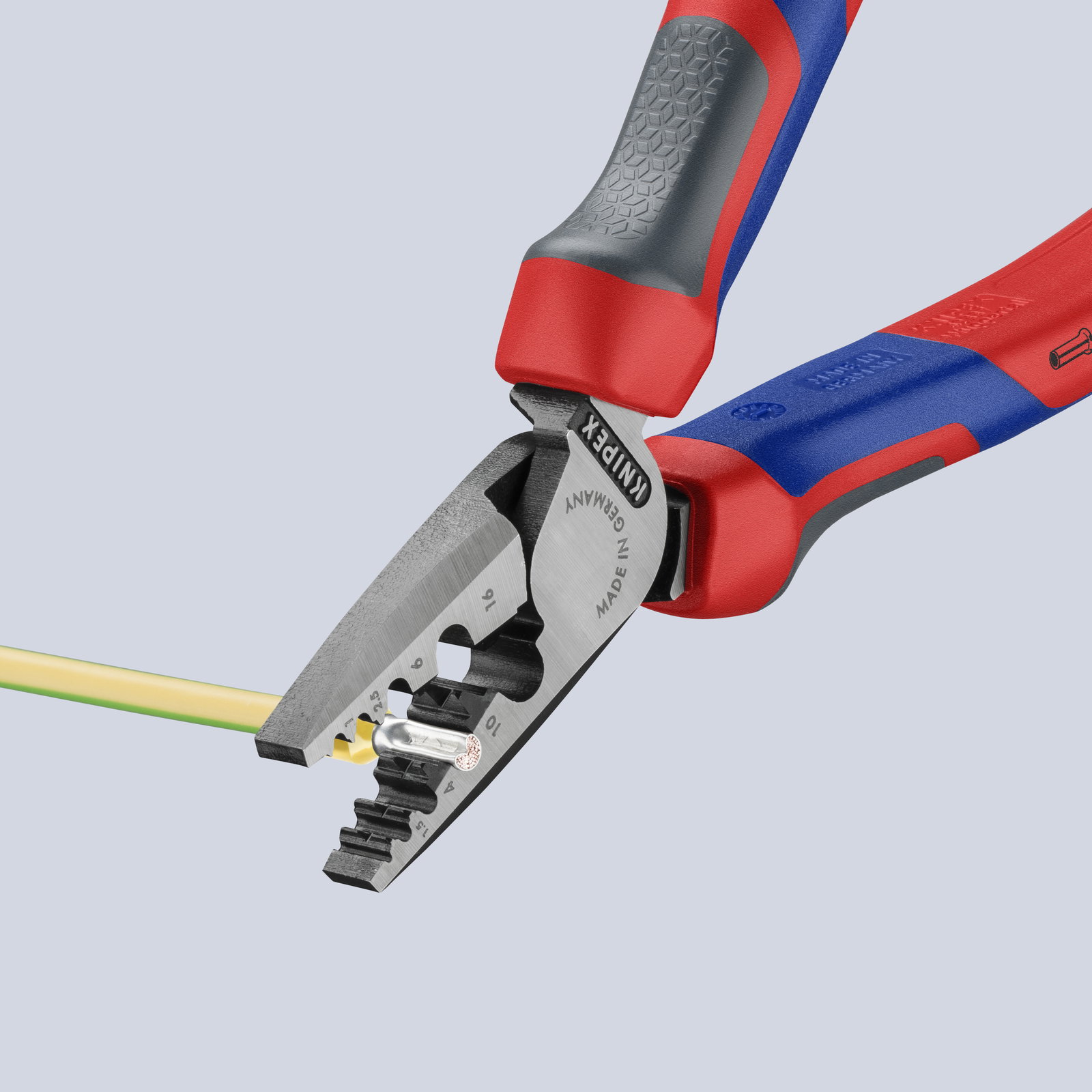KNIPEX 97 72 180 Crimping Pliers for wire ferrules with comfort handles 180 mm – Image 4 of 4