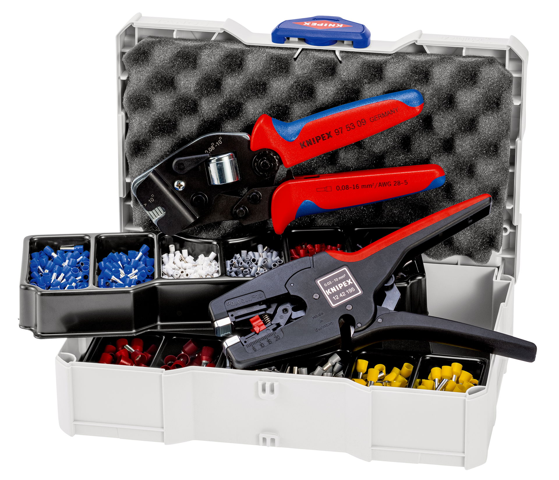 KNIPEX 97 90 17 Crimp Assortment for wire ferrules 1 x 12 42 195, 1 x 97 53 0, 8, 9 x wire ferrule sets 265 mm – Image 2 of 2
