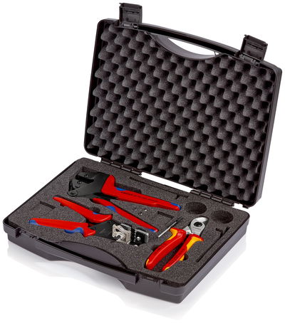 KNIPEX 97 91 01 Tool Case for Photovoltaics 1 x 12 12 11, 1 x 95 16 165, 1 x 97 43 200
