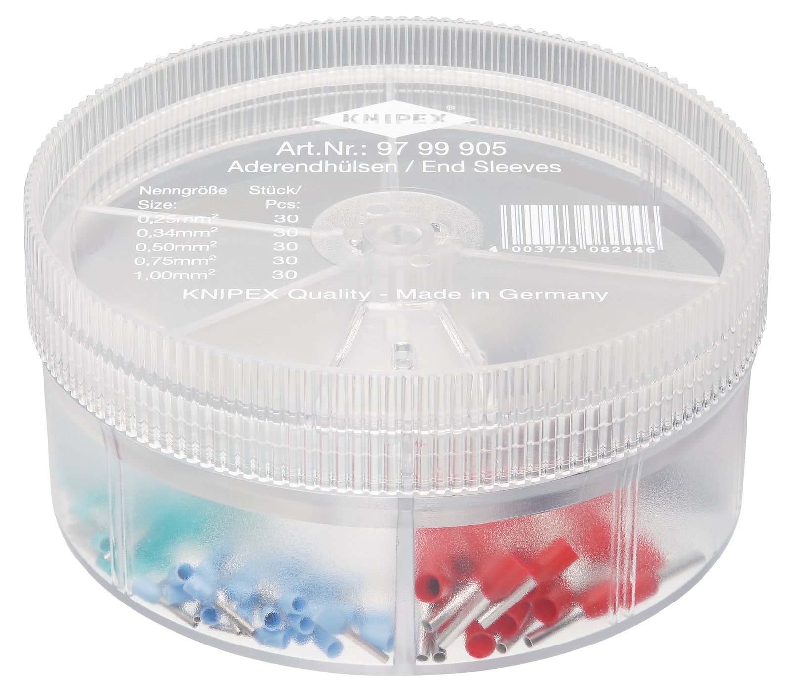 KNIPEX 97 99 905 Assortment boxes with 150 wire ferrules 