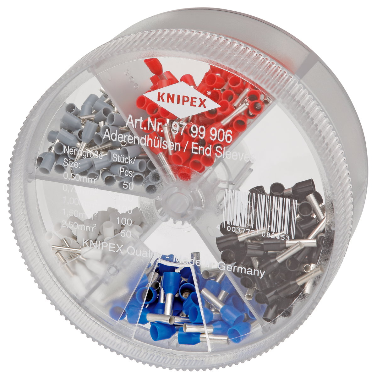 KNIPEX 97 99 906 Assortment boxes with 450 insulated wire ferrules 5 x wire ferrule sets  – Image 2 of 2