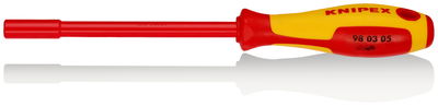 KNIPEX 98 03 05 Nut Driver with screwdriver handle insulating multi-component handle, VDE-tested burnished 230 mm