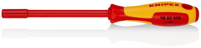 KNIPEX 98 03 055 Nut Driver with screwdriver handle insulating multi-component handle, VDE-tested burnished 232 mm
