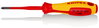 KNIPEX 98 24 01 SLS (Slim) PlusMinus screwdriver Phillips® insulating multi-component handle, VDE-tested burnished 187 mm