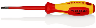 KNIPEX 98 24 02 SLS (Slim) PlusMinus screwdriver Phillips® insulating multi-component handle, VDE-tested burnished 212 mm