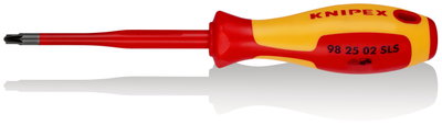 KNIPEX 98 25 02 SLS (Slim) PlusMinus screwdriver Pozidriv® insulating multi-component handle, VDE-tested burnished 212 mm