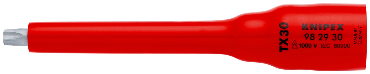 KNIPEX 98 29 30 Socket 3/8'' for TX30 123 mm