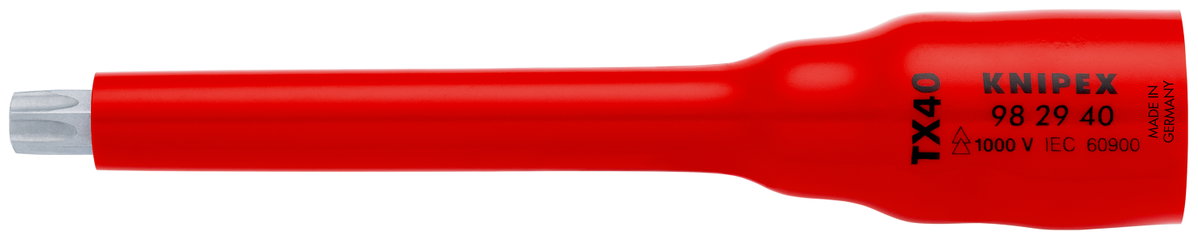 KNIPEX 98 29 40 Socket 3/8'' for TX40 123 mm
