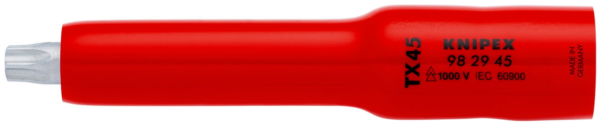 KNIPEX 98 29 45 Socket 3/8'' for TX45 117 mm