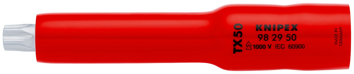 KNIPEX 98 29 50 Socket 3/8'' for TX50 117 mm