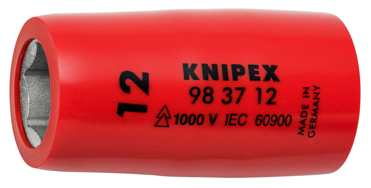 KNIPEX 98 37 12 Hexagon Socket for hexagonal screws with internal square 3/8" 44 mm