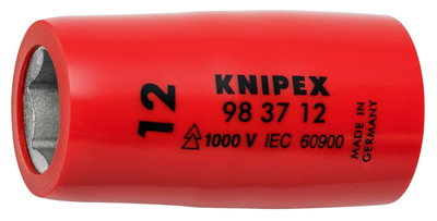 KNIPEX 98 37 12 Hexagon Socket for hexagonal screws with internal square 3/8" 44 mm