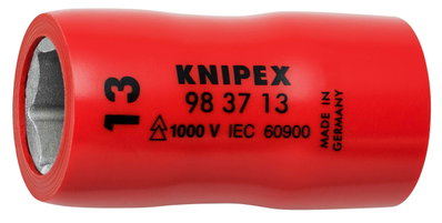 KNIPEX 98 37 13 Hexagon Socket for hexagonal screws with internal square 3/8" 45 mm