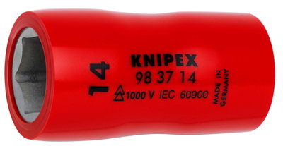 KNIPEX 98 37 14 Hexagon Socket for hexagonal screws with internal square 3/8" 46 mm