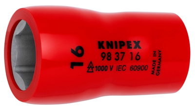 KNIPEX 98 37 16 Hexagon Socket for hexagonal screws with internal square 3/8" 46 mm