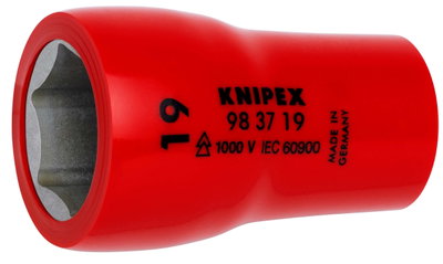 KNIPEX 98 37 19 Hexagon Socket for hexagonal screws with internal square 3/8" 49 mm