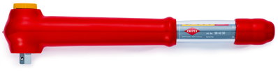 KNIPEX 98 43 50 Torque Wrench with driving square, reversible 385 mm (self-service card/blister)