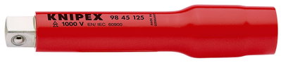 KNIPEX 98 45 125 Extension Bar with internal/external square 1/2" 125 mm