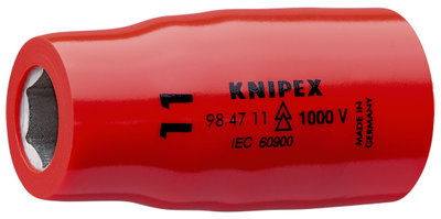 KNIPEX 98 47 11 Hexagon Socket for hexagonal screws with internal square 1/2" 54 mm