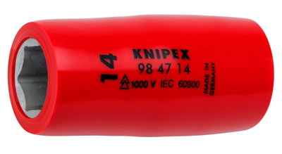 KNIPEX 98 47 14 Hexagon Socket for hexagonal screws with internal square 1/2" 55 mm