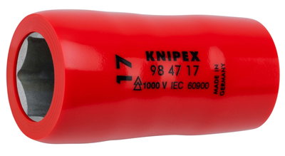 KNIPEX 98 47 17 Hexagon Socket for hexagonal screws with internal square 1/2" 55 mm