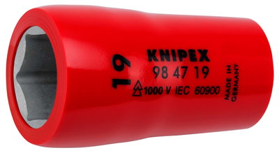 KNIPEX 98 47 19 Hexagon Socket for hexagonal screws with internal square 1/2" 54 mm