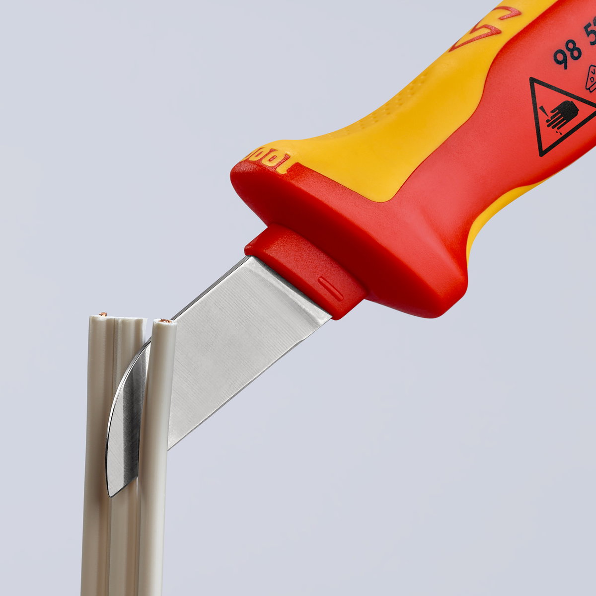 KNIPEX 98 52 Cable Knife insulating multi-component handle, VDE-tested 190 mm – Image 4 of 7