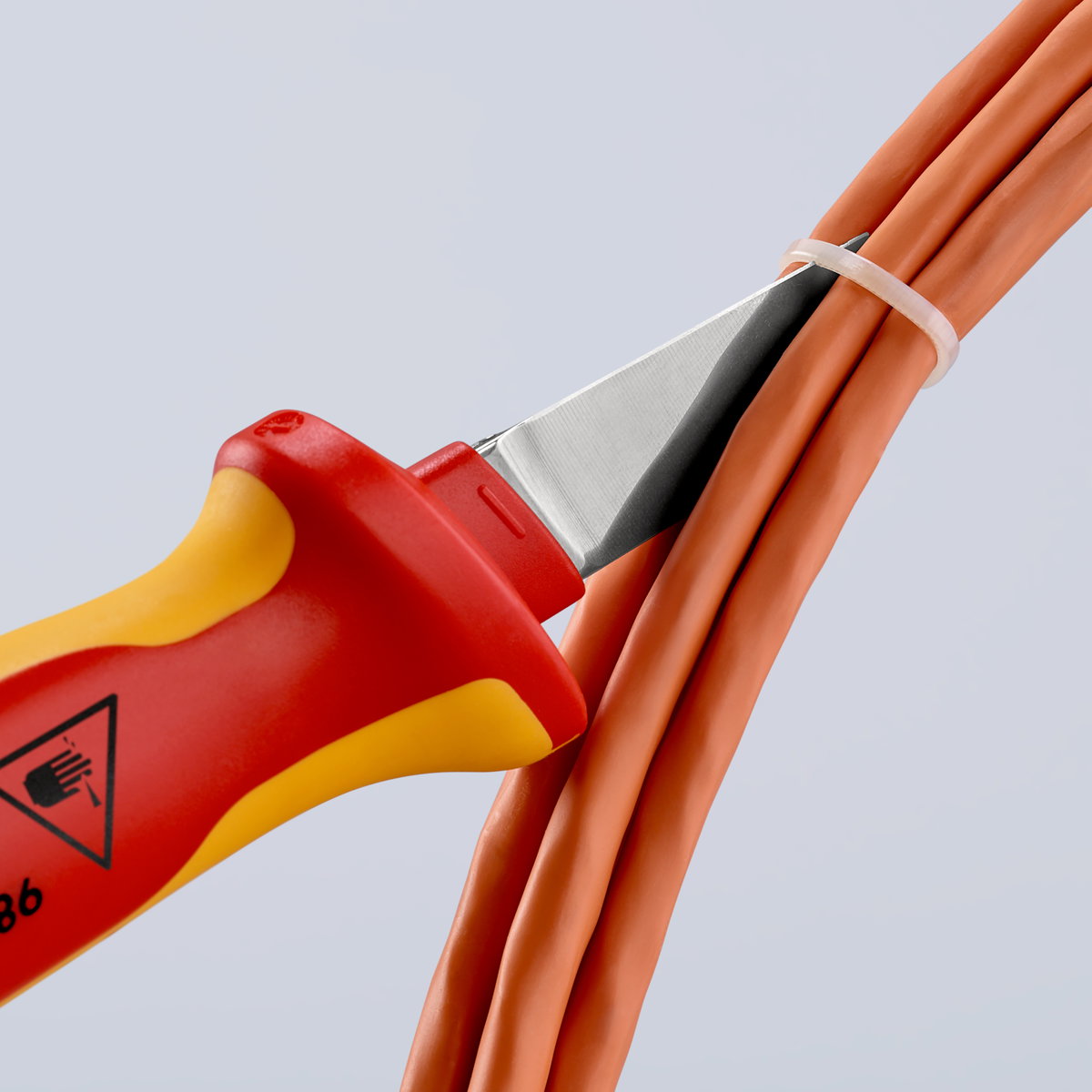 KNIPEX 98 52 Cable Knife insulating multi-component handle, VDE-tested 190 mm – Image 5 of 7