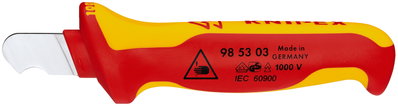 KNIPEX 98 53 03 Stripping Knives insulating multi-component handle, VDE-tested 170 mm