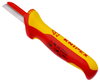 KNIPEX 98 54 SB Cable Knife insulating multi-component handle, VDE-tested 190 mm (self-service card/blister)