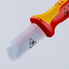 KNIPEX 98 54 SB Cable Knife insulating multi-component handle, VDE-tested 190 mm (self-service card/blister)