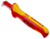 KNIPEX 98 55 Stripping Knives with guide shoe insulating multi-component handle, VDE-tested 180 mm